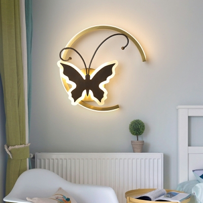 Butterfly-Like Wall Sconce Lighting Acrylic Shade LED Wall Mounted Light