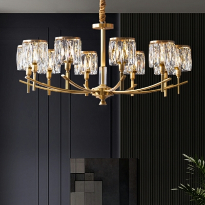 Crystal Hanging Pendant Lights Modern Minimalism Ceiling Chandelier for Living Room