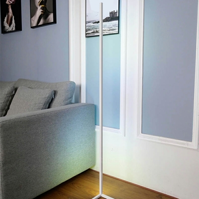 Modern Minimalist Floor Lamp LED Line Black Floor Lamp for Bedroom