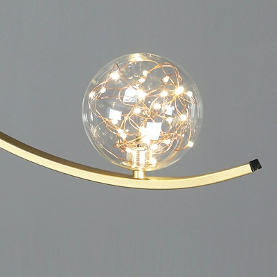 Modern Simple Island Lighting Starry Sky Glass Ball Shape Pendant Light