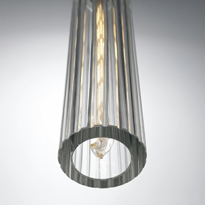 1-Light Suspension Lights Contemporary Style Cylinder Shape Metal Hanging Light Kit