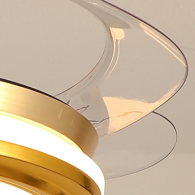 2-Light Hanging Lamp Kit Contemporary Style Geometric Shape Metal Hanging Light Fixtures