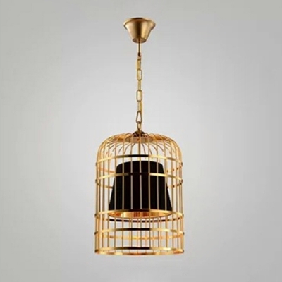 Chinese Style Wrought Iron Birdcage Chandelier Retro Creative Metal Decorative Chandelier
