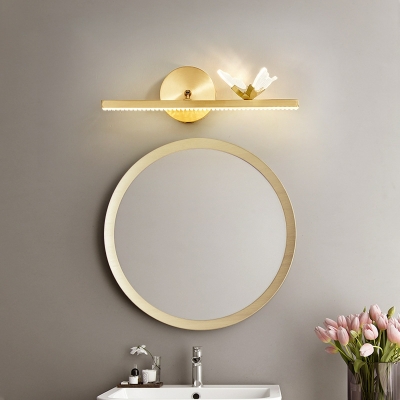 Contemporary Light Luxury Linear Vanity Light Fixtures Brass Led Butterfly Vanity Light Strip