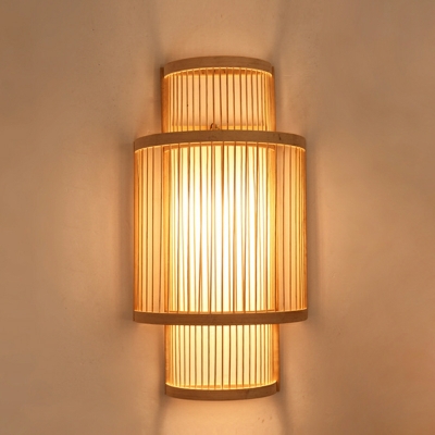 One Bulb Wall Mounted Light Fixture Wooden Wall Light Sconce for Bedroom