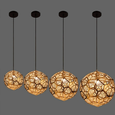 Single Head Pendant Lighting Fixture Metal Modern Bronze Pendant Light
