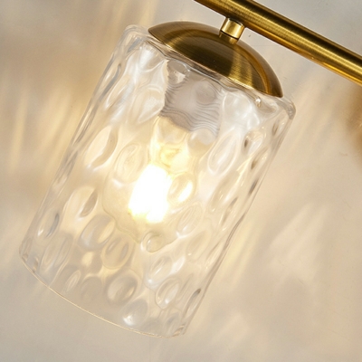 Industrial Vanity Light Glass Shade Wall Lamp for Bedroom Bedside