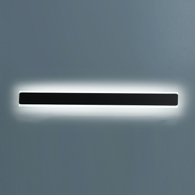 LED Living Room Wall Lamp Modern Wall Sconce with Linear Metal Shade