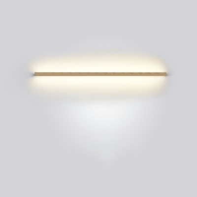 Modern Style Linear Vanity Light Fixtures Wood Led Vanity Light Strip with Acrylic Shade