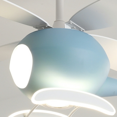 5-Light Pendant Lighting Modern Style Airplane Shape Metal Hanging Ceiling Lights