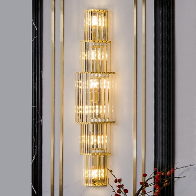 Crystal Wall Lamp Fixture Light Luxury Wall Mounted Lamps for Living Room Hallway