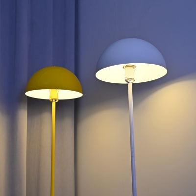 Dome Floor Lamps Modern Style Metal Standard Lamps for Bedroom