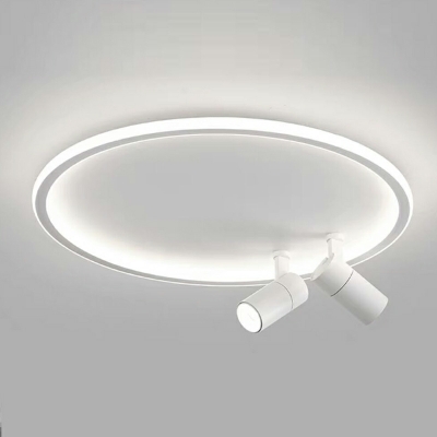 Round Flush Mount Ceiling Light Modern Style Acrylic Flush Light Fixtures for Living Room