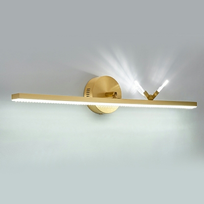 Contemporary Light Luxury Linear Vanity Light Fixtures Brass Led Butterfly Vanity Light Strip