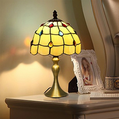 European Retro Stained Glass Table Lamp Tiffany Mood Table Lamp