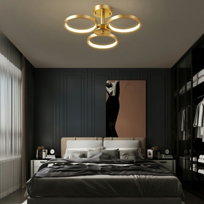 Flush Mount Ceiling Light Modern Style Metal Flush-Mount Light Fixture for Bedroom