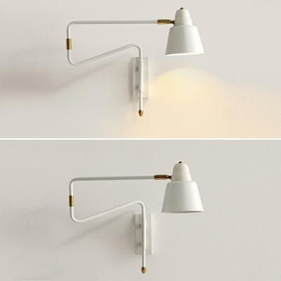 Scalable  Swing Arm Sconce Light Contemporary Metal 1 Light Wall Mount Light