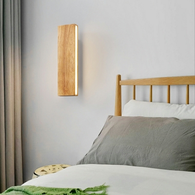Sconce Light Fixture Modern Style Wood Wall Sconce Lighting for Bedroom