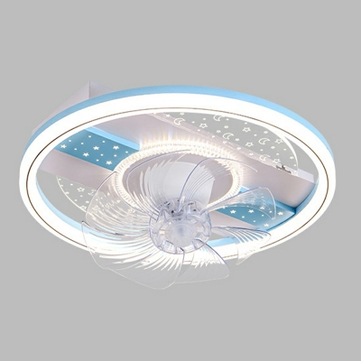 3-Light Flush Mount Lamp Simplistic Style Ring Shape Metal Ceiling Mounted Fixture