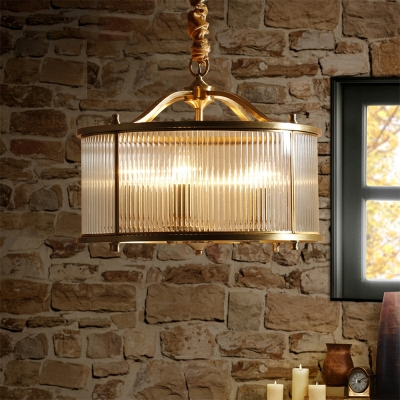 American Copper Chandelier Modern Creative Glass Chandelier for Living Room