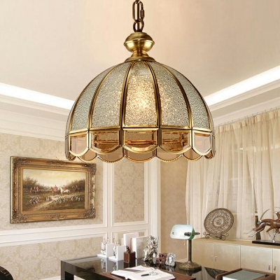 Copper American Chandelier Post-modern Glass Hanging Light for Dining Room Living Room