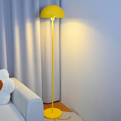 Dome Floor Lamps Modern Style Metal Standard Lamps for Bedroom