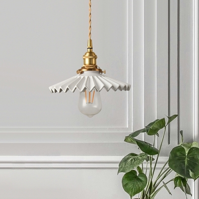 Nordic Style Flared Pendant Light Fixture Macaron Hanging Ceiling Lights