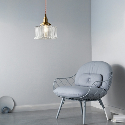Hanging Lamps Kit Modern Style Glass Suspension Pendant Light for Living Room