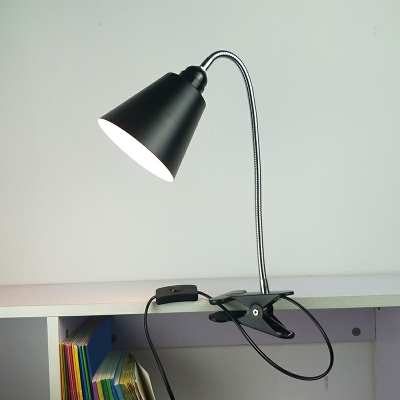 Modern Minimalist Clip-on Stand Desk Lamp LED Metal Desk Lamp for Bedroom