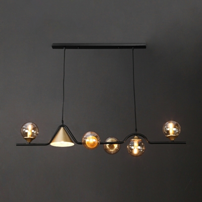 Pendant Lighting Fixtures Post-modern Light Luxury Sphere Shade Metal Hanging Island Lights