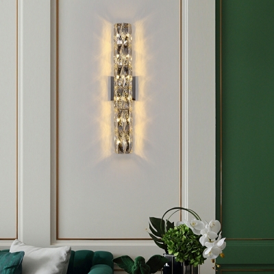 Strip Wall Mounted Light Modern Light Luxury Crystal Wall Sconce Lighting