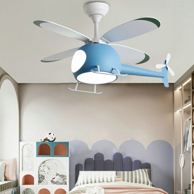 2-Light Ceiling Light Fixture Kids Style Airplane Shape Metal Flush Mount Lighting Fixtures