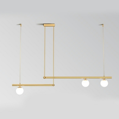3-Light Pendant Lighting Industrial Style Ball Shape Metal Hanging Ceiling Light