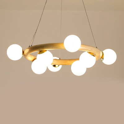Hanging Lamps Modern Style Glass Pendant Light for Living Room
