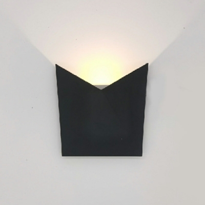 Modern Flush Mount Wall Sconce Metal LED Minimalism Wall Mounted Lamps for Bedroom