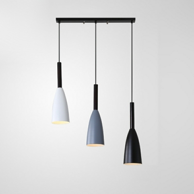 Modern Metal Pendant Lighting Fixtures Minimalism Bell Hanging Ceiling Lights for Dinning Room