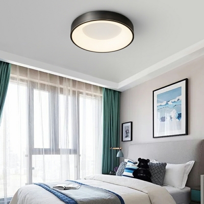 Round Flush Mount Fixture Modern Style Acrylic Flush Mount Led Lights for Bedroom