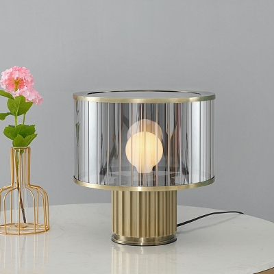 Round Modern Led Lamps Glass Bedside Reading Lamps for Living Room