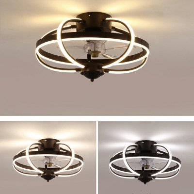 1-Light Flush Light Fixtures Contemporary Style Linear Shape Metal Ceiling Mounted Lights