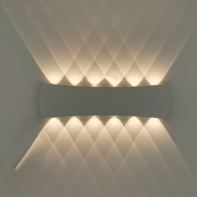 Art Deco Geometric Wall Mounted Light Fixture Metallic Wall Light Sconces