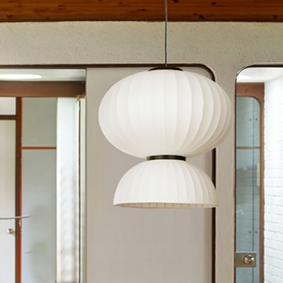 Modern Silk Fabric Hanging Lamp Nordic Minimalist Creative Single Pendant