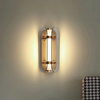 Wall Light Modern Style Glass Wall Sconce Lighting for Living Room