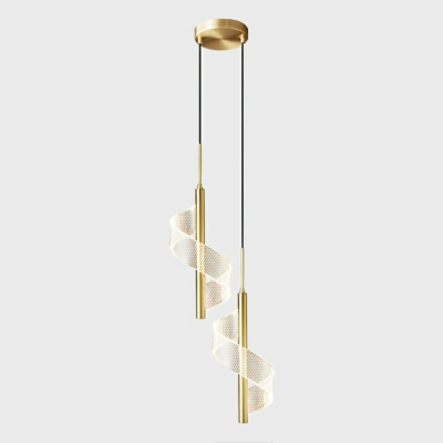 Hanging Chandelier Modern Style Acrylic Suspended Lighting Fixture for Living Room