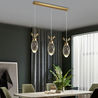 Hanging Lamps Modern Style Crystal Ceiling Pendant Light for Living Room