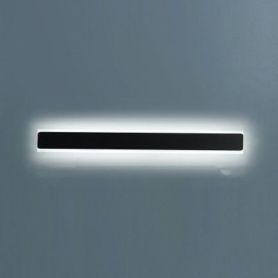 LED Living Room Wall Lamp Modern Wall Sconce with Linear Metal Shade
