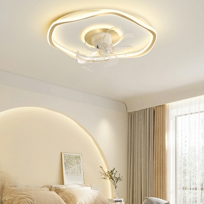 Modern Simple Ceiling Mounted Fan Light Nordic Creative Swing Romantic Ceiling Lamp