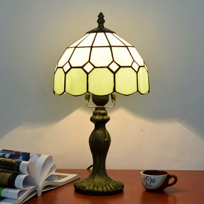Tiffany Green Pastoral Table Lamp Simple Stained Glass Table Lamp