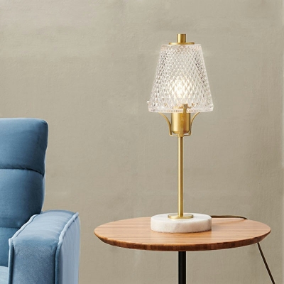 1 Light Nightstand Lights Ultra-Contemporary Style Cone Shape Metal Night Table Light