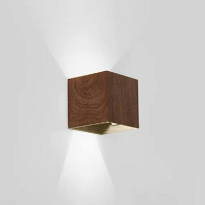 1 Light Sconce Lights Contemporary Style Square Shape Metal Wall Mounted Lamp