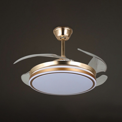 Contemporary  Led Flush Mount Flush Mount Fan Lamps Acrylic for Living Room